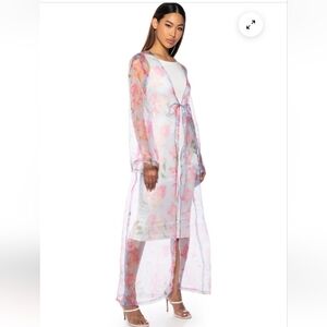 AKIRA Transparent Floral Duster